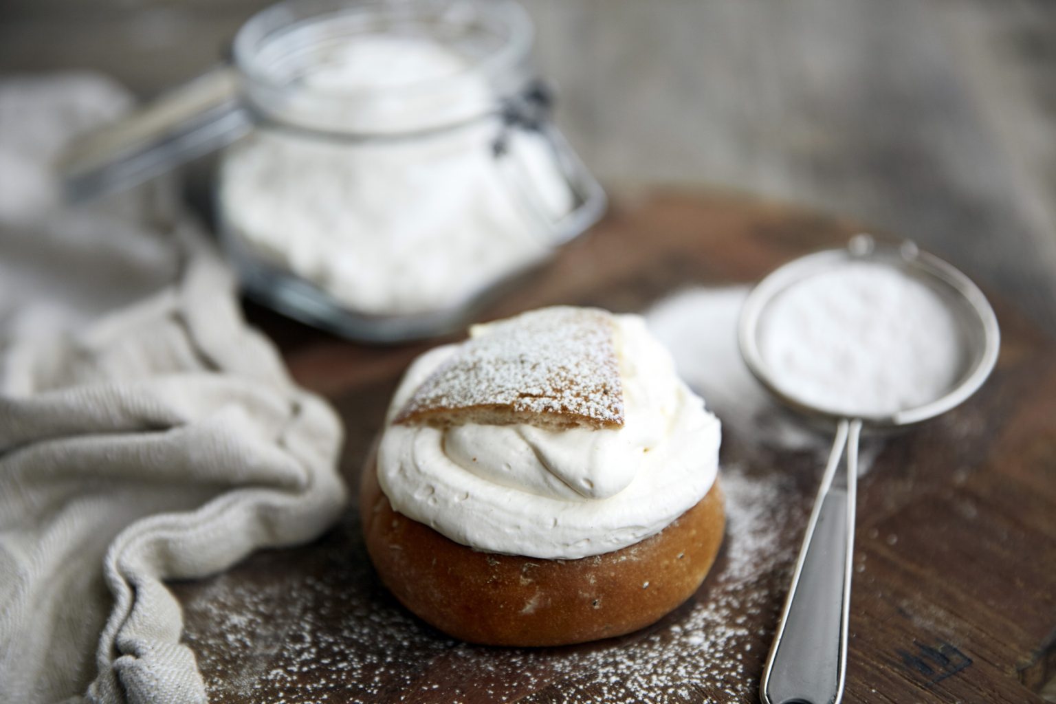 Semla Swedish pastry