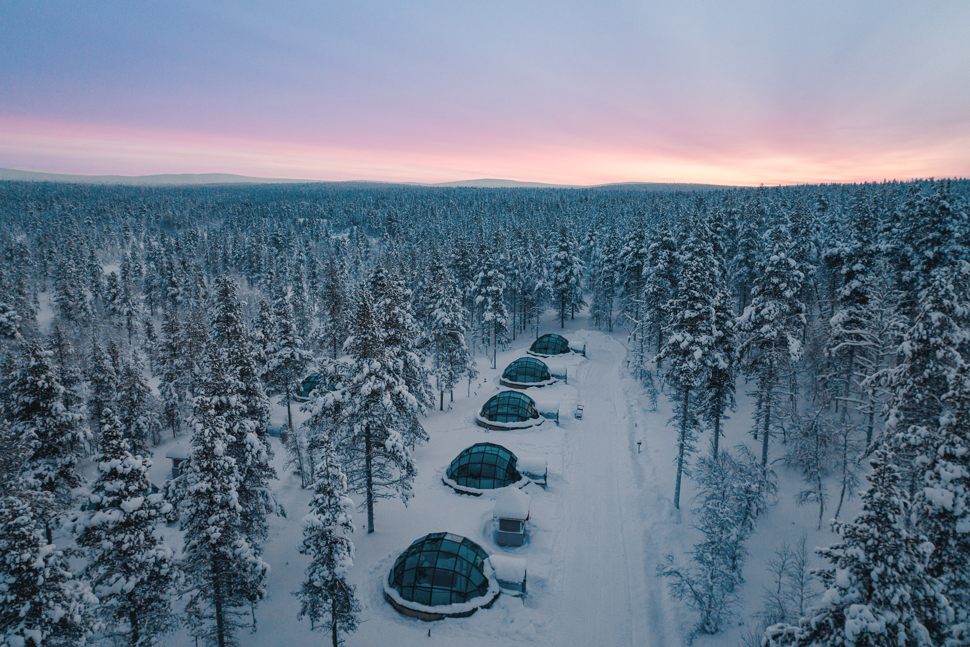 Kakslauttanen Arctic Resort Saariselkä Finland stay Northern Lights