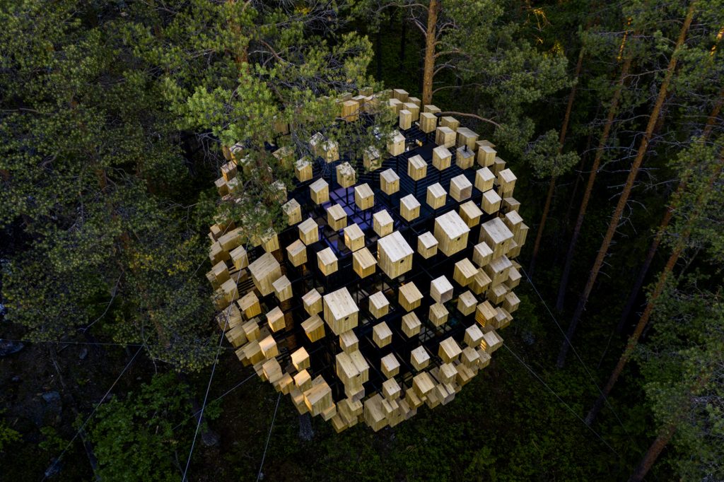 Treehotel Harads Sweden hotel BIG Biosphere