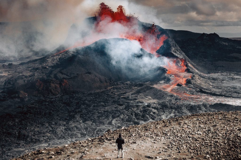 Iceland volcanic tourism