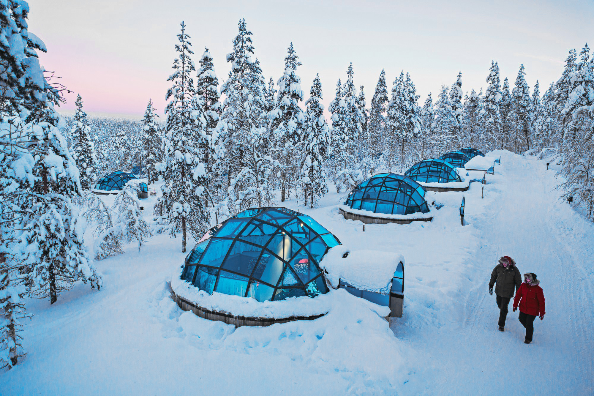 Kakslauttanen Arctic Resort Saariselkä Finland stay Northern Lights
