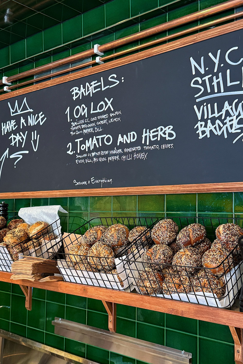 Village Bagels Stockholm Sweden restaurant review